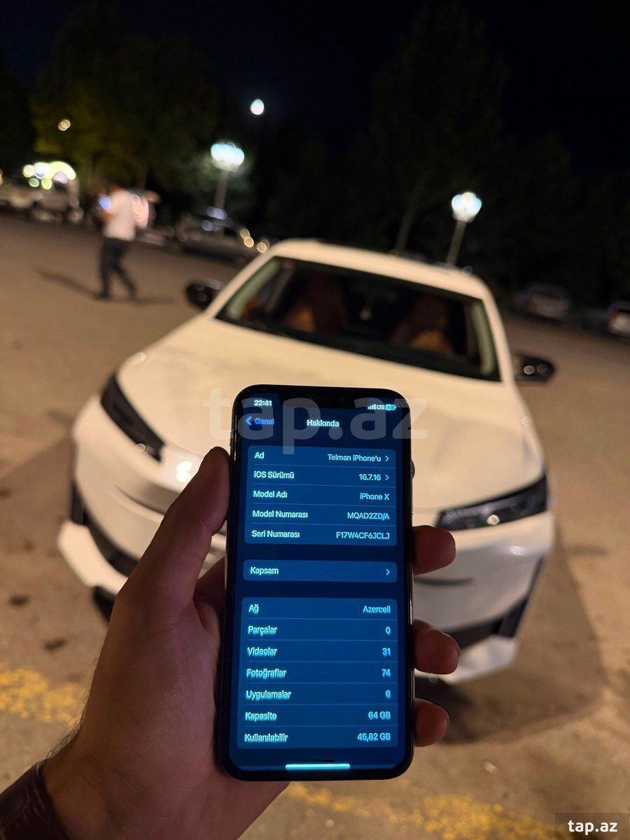 Apple iPhone X Silver 64GB/3GB — Telefonlar və qadjetlər, Gəncə (3)