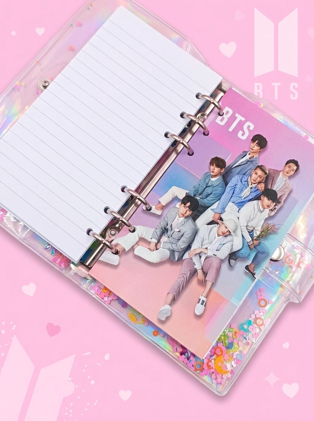 BTS temalı bloknot - 80 ədəd xətli vərəq - Səhifə ölçüsü: 10×17 sm - — Mallar, Bakı (2)