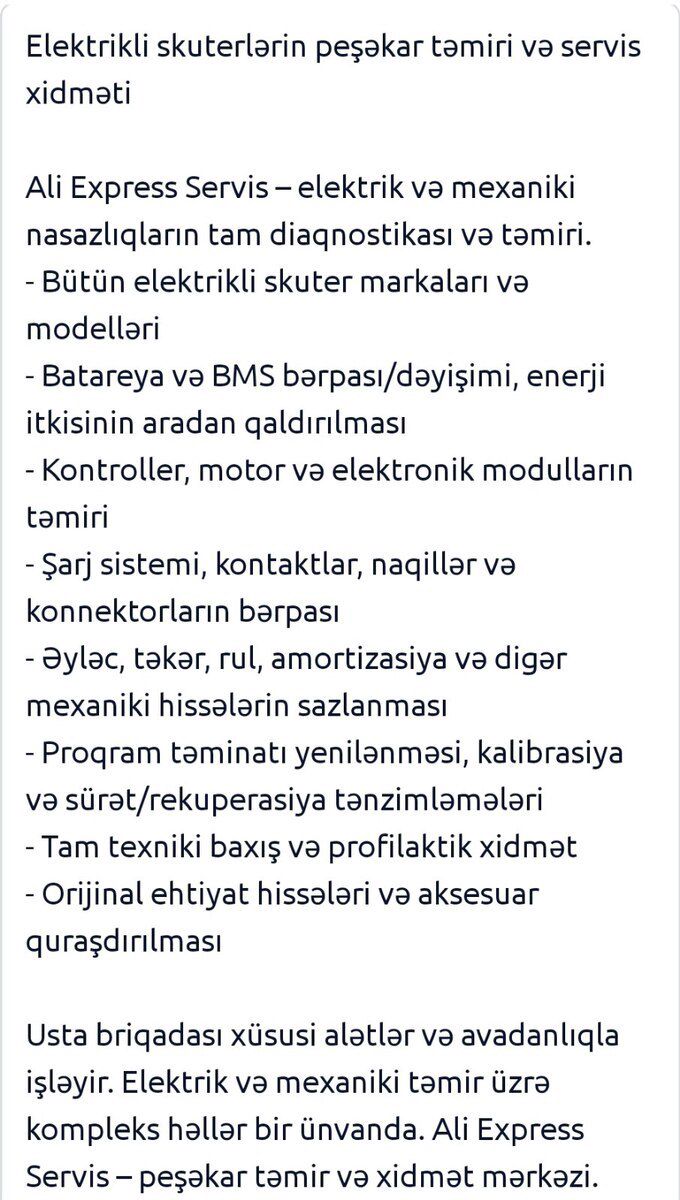 Skuterlərin təmiri — Təmir və inşaat, Bakı (4)