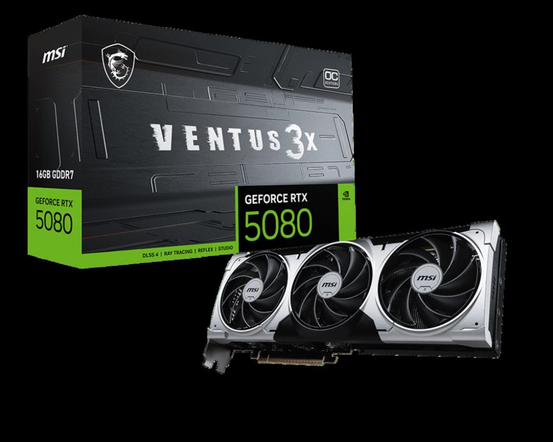 Video kart "MSI GeForce RTX 5080 16G Ventus 3X OC Plus Graphic Card 16GB GDDR7 256-bit" — Elektronika, Bakı