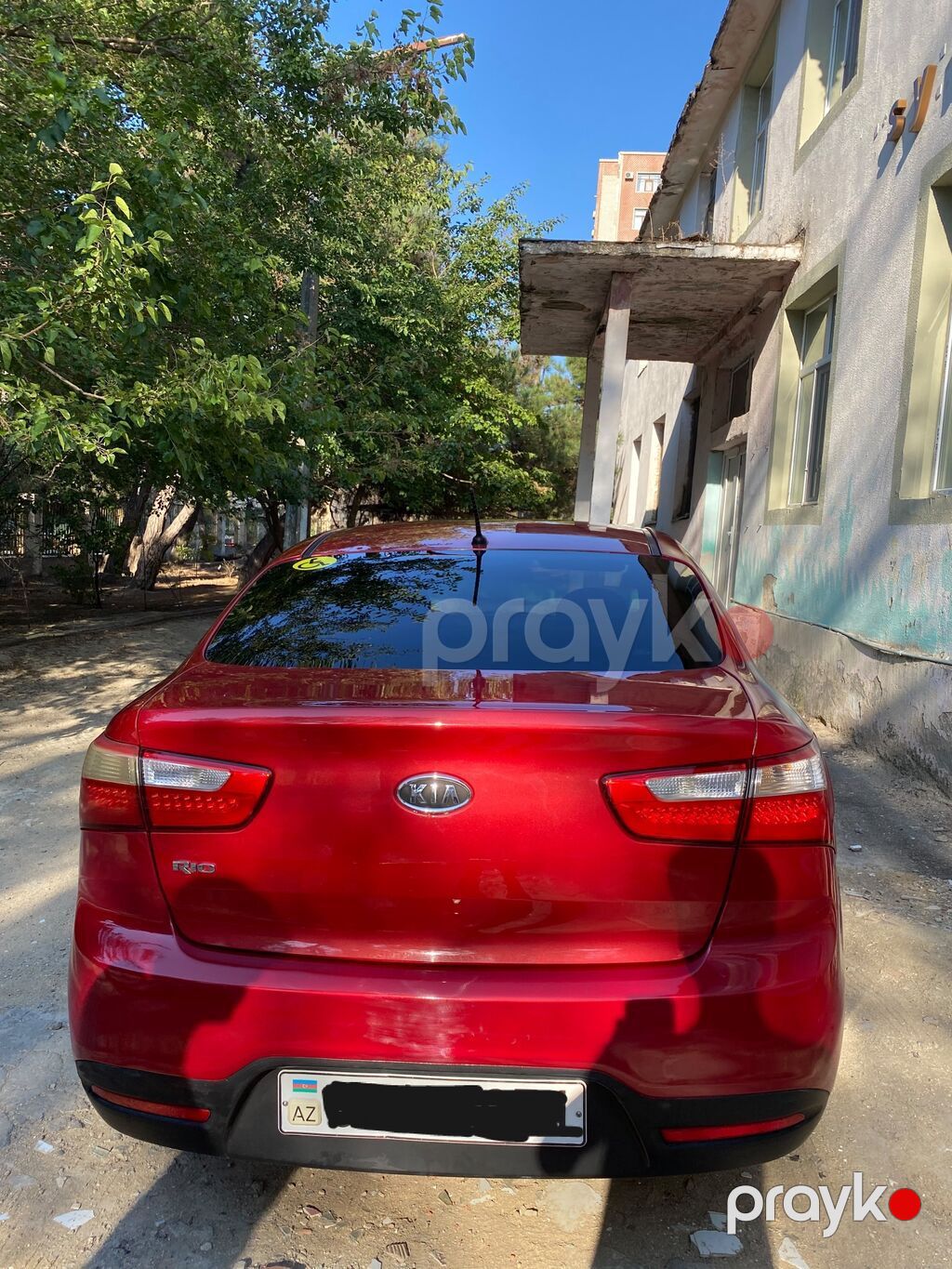 Kia Rio sedan – qırmızı rəng - Kuzov: 4 qapılı sedan, parlaq qırmızı — Avto, Bakı (2)