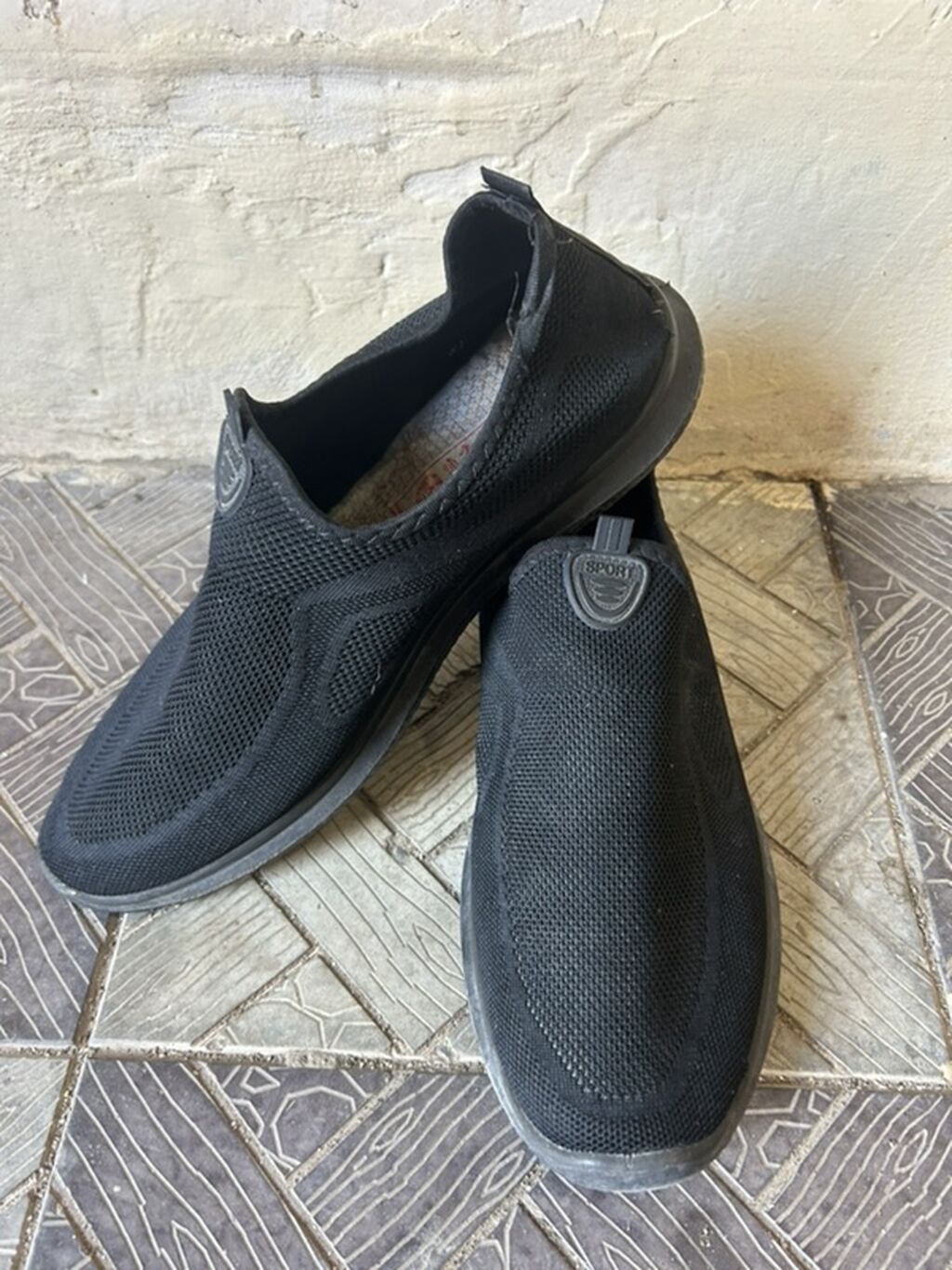 Qara rəngli slip-on kişi ayaqqabısı - Üst material: nəfəsalan — Şəxsi əşyalar, Bakı (3)