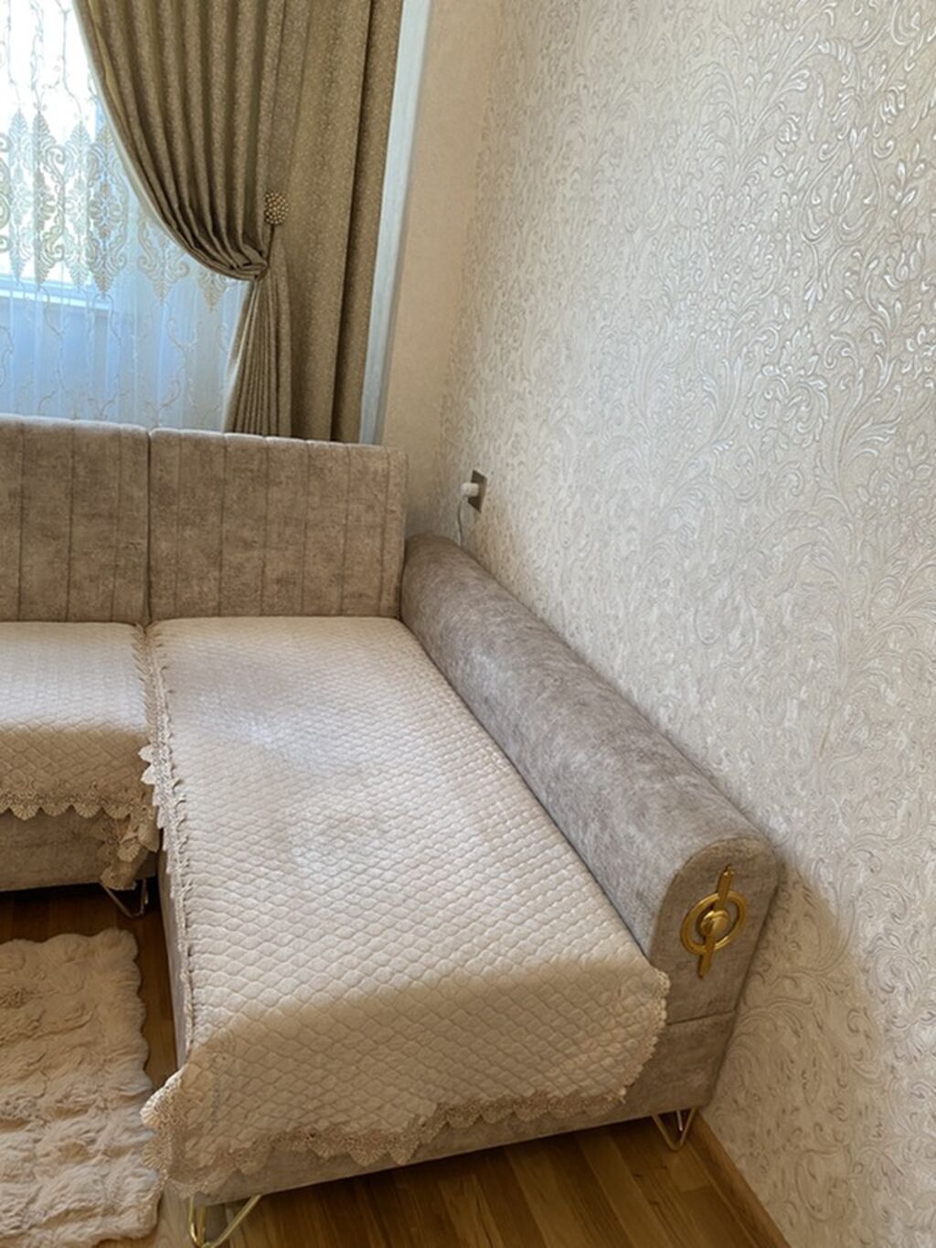Künc divan, İşlənmiş, Açılan, Bazalı, Parça, Çatdırılma yoxdur — Mebel, Bakı (3)