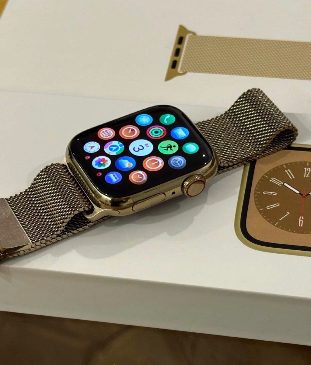 Apple Watch Series 8 Steel Graphite 45mm — Elektronika, Bakı (3)