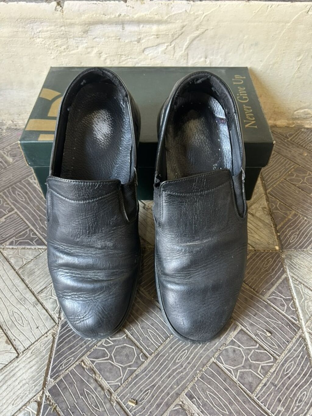 Qara rəngli kişi loaferləri - Model: Slip-on (bağsız), klassik loafer — Ayaqqabılar, Bakı (2)