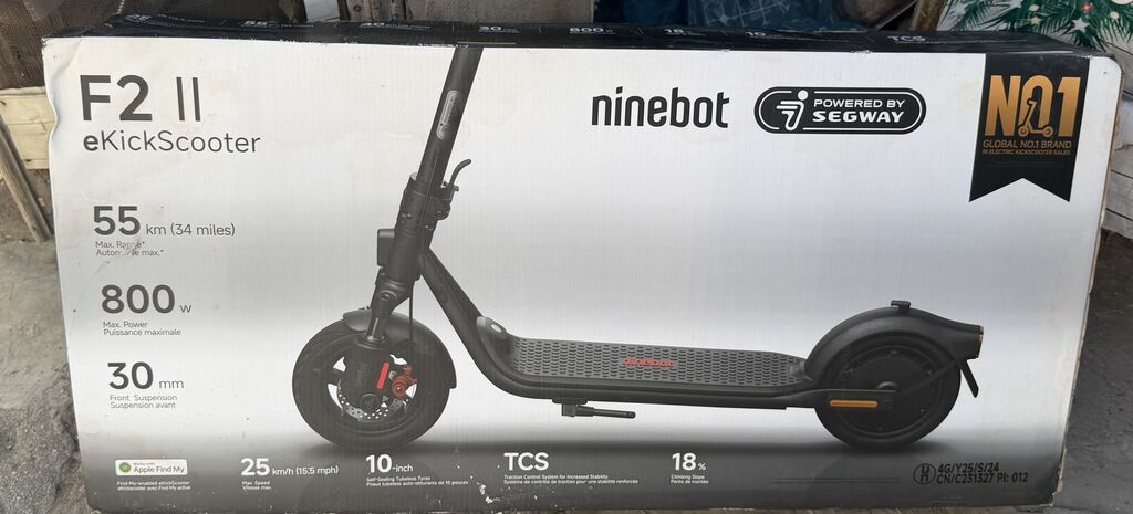 Yeni Elektrik samokat 10", 751 - 1000 Vt, 26 - 35 km/s, Ünvandan götürmə, Pulsuz çatdırılma, Ödənişli çatdırılma — Mallar, Bakı