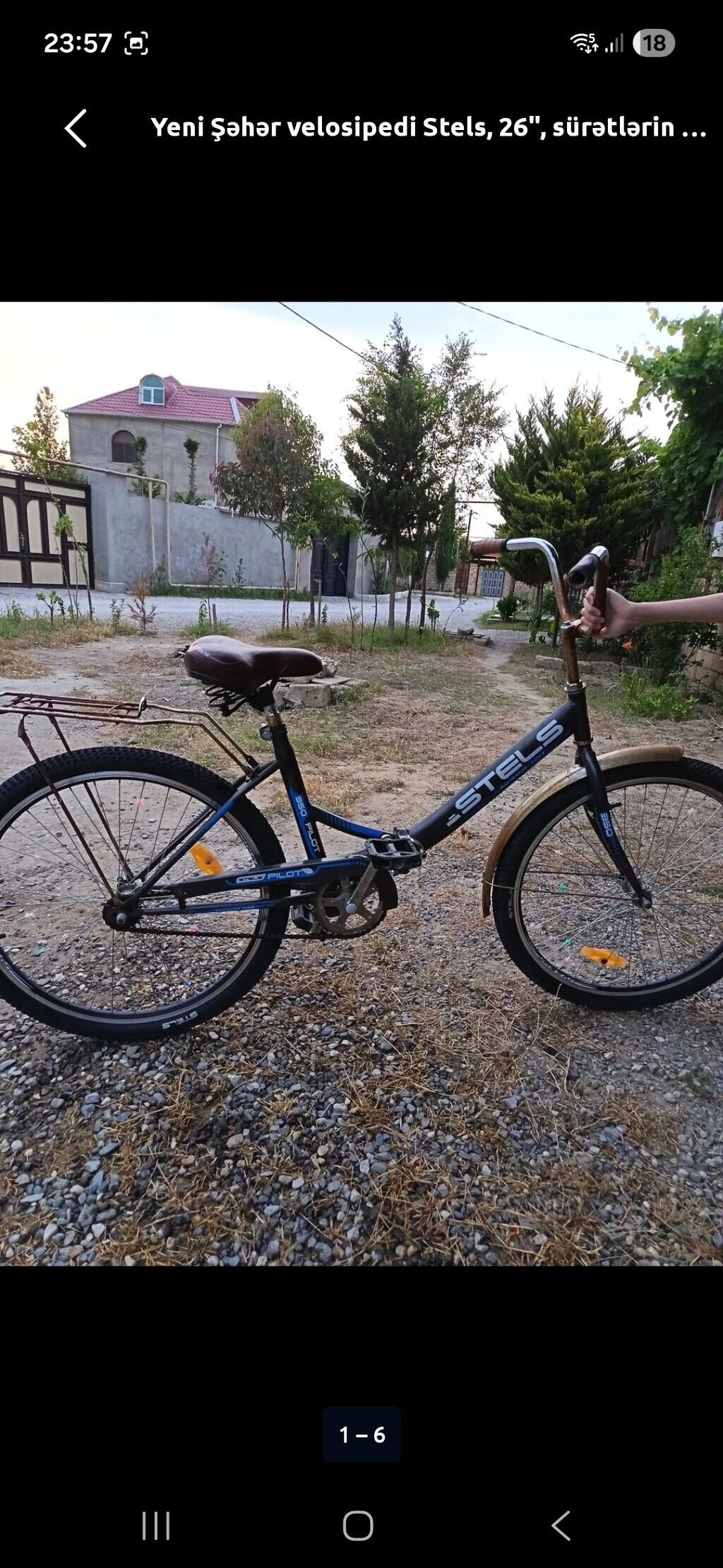 Stels Pilot 350 şəhər velosipedi, 26" təkər