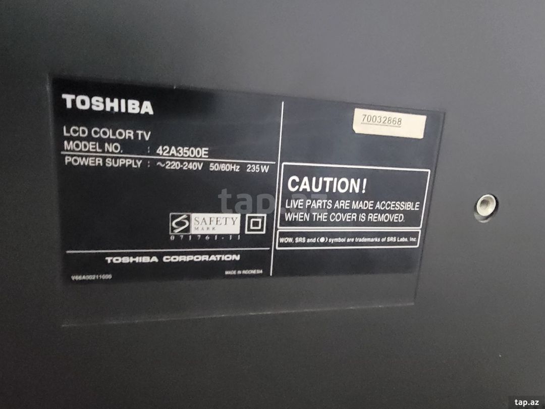 Televizor Toshiba 42A3500 — Elektronika, Bakı (3)