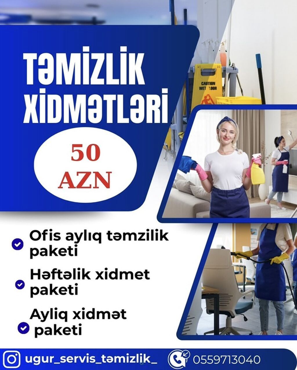 Uğur Servis Təmizlik – peşəkar təmizlik xidmətləri Xidmətlər: - Ev — Təmizlik, Bakı