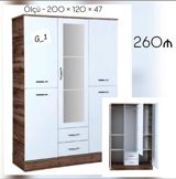 G_1 model paltar şkafı - Ölçü: 200 × 120 × 47 sm - Rəng və material — Furniture