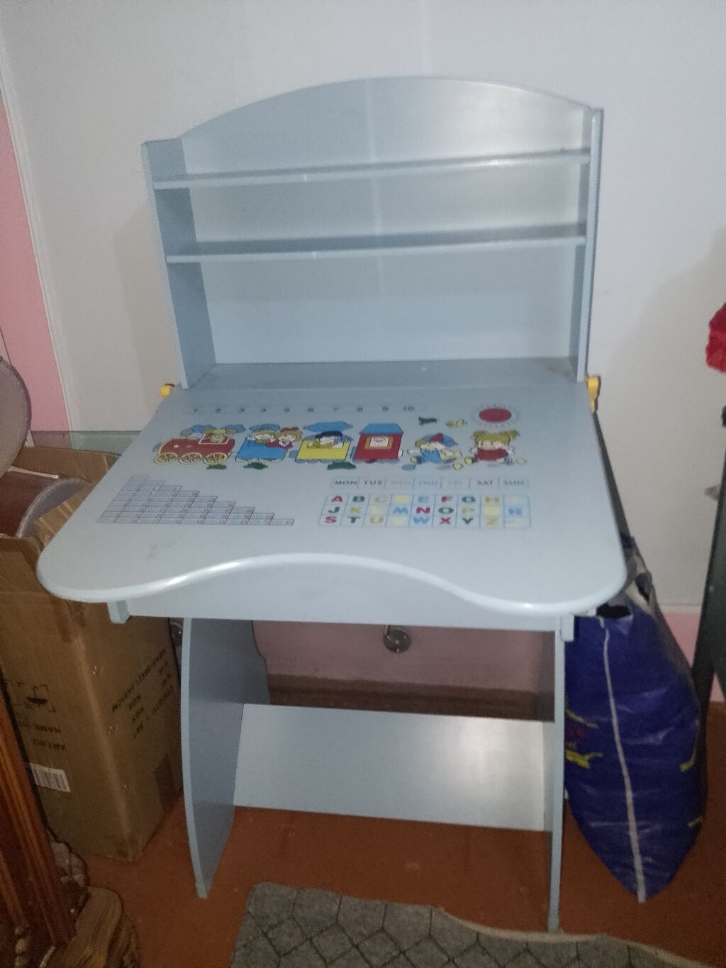 Oğlan və qız üçün, İşlənmiş, Siyirməli, Yazı masası, Stullar ilə — Mebel, Bakı (3)