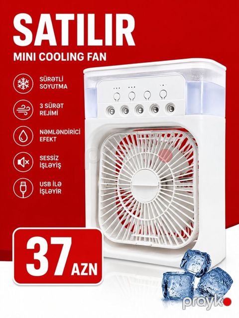 Ventilyator Yeni, Masaüstü, Pərli, Kredit yoxdur — Bakı