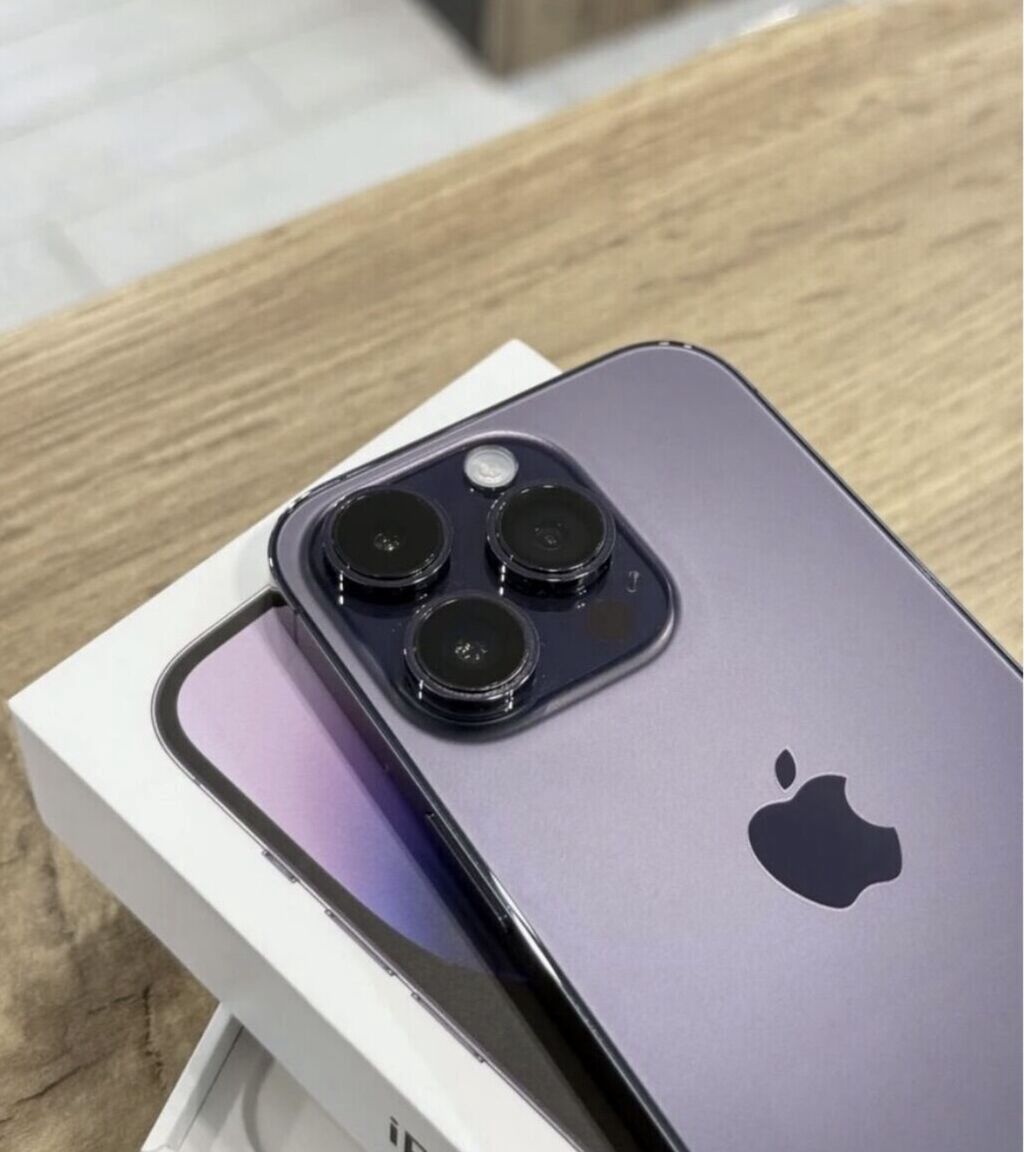 IPhone 14 Pro, 128 GB, Deep Purple, Zəmanət, Barmaq izi, Face ID — Apple iPhone, Bakı (3)