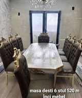 Qonaq otağı üçün, Yeni, Açılmayan, Oval masa, 6 stul — Furniture