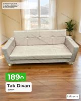 Tək Divan – 200 sm - Mexanizm: açılan, bazalı (yataq funksiyası və — Мебель