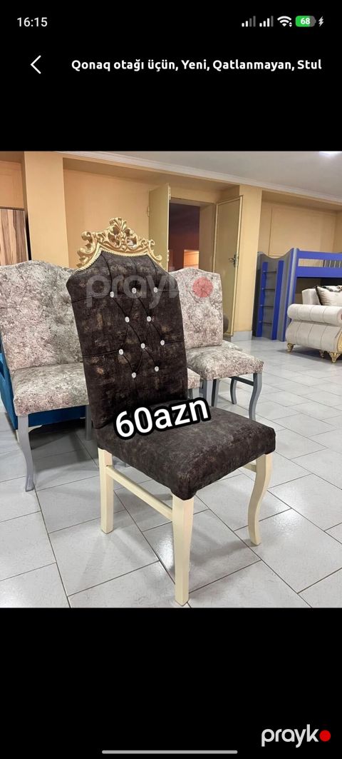 Qonaq otağı üçün, Yeni, Qatlanmayan, Stul