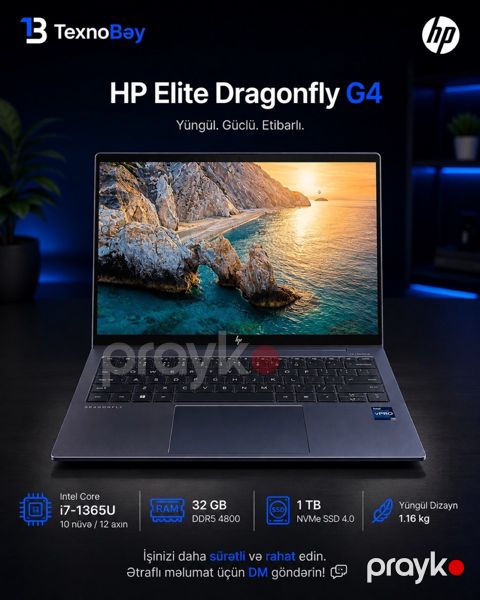 Noutbuk HP Dragonfly — Bakı