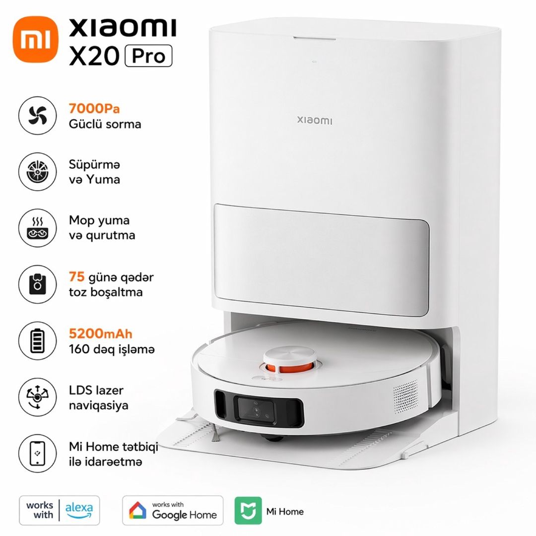 Robot tozsoran Xiaomi X20 Pro — Mallar, Bakı