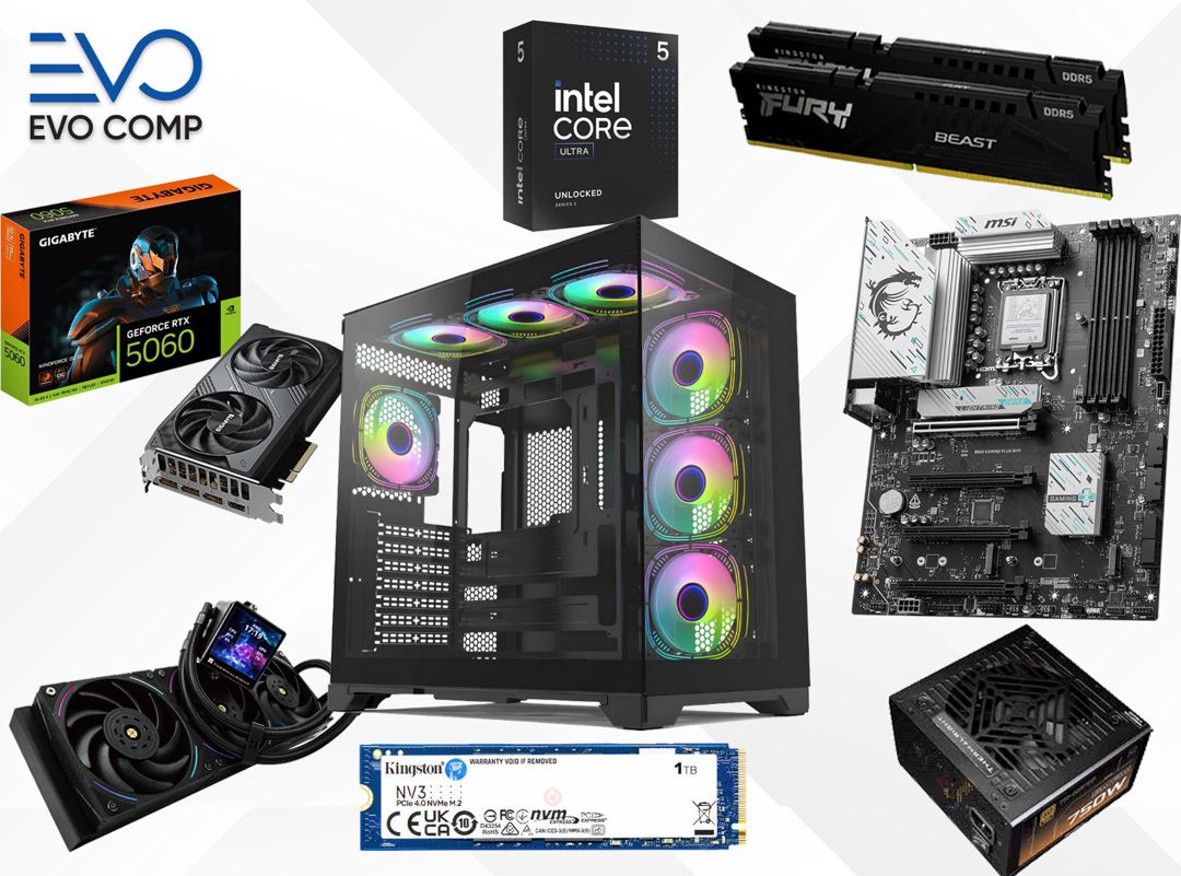 Evo AeroStrike RTX 5060 | Ultra 5 245K | 32GB | 1TB - Gaming PC — Masaüstü kompüterlər, Bakı