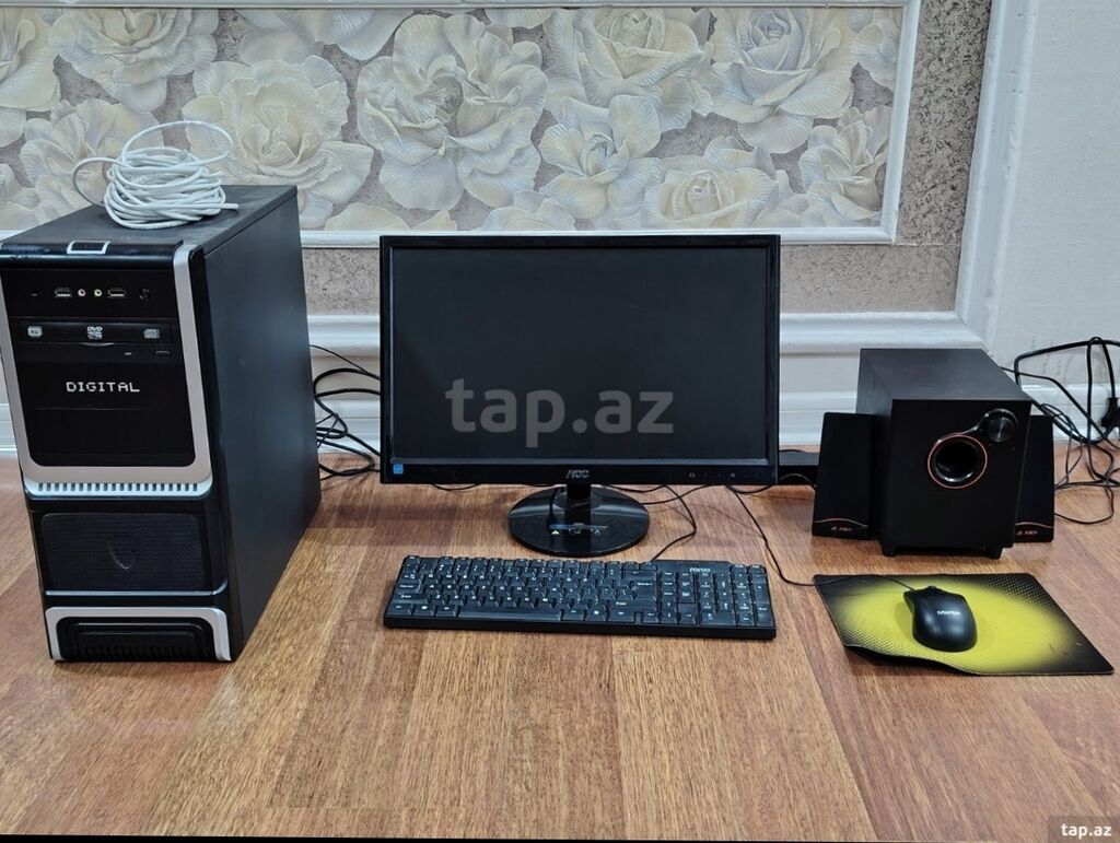 Masaüstü kompüter dəsti Tərkibi: - Sistem bloku (DIGITAL korpus): ön