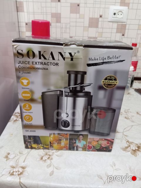SOKANY şirəçəkən (Juice Extractor) SK-4000 Mətbəxdə meyvə və