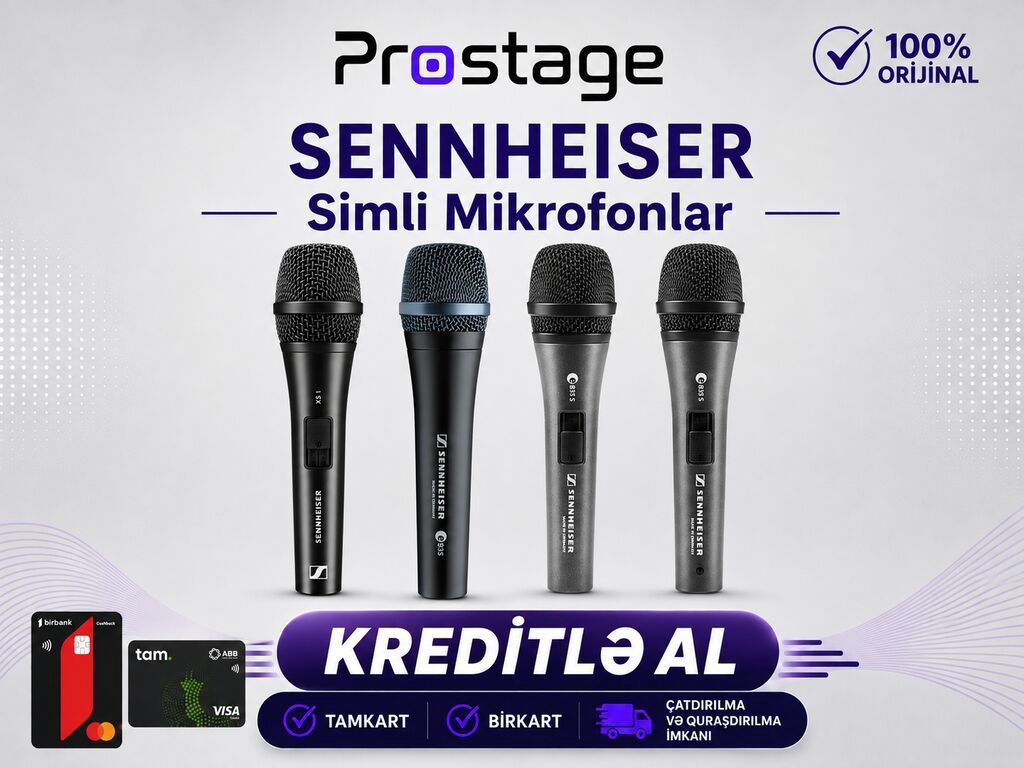 Yeni Simli Mikrofon Sennheiser — Elektronika, Bakı