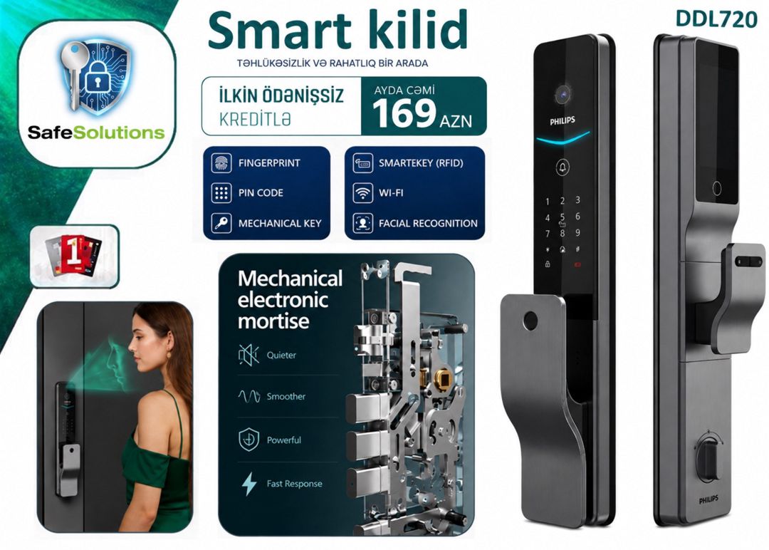 Smart kilid PHİLİPS — Təhlükəsizlik sistemləri, Bakı