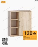 Komod - Model kodu: 6145 - Ölçülər: Dərinlik 40 sm × Hündürlük 90 sm — Mebel