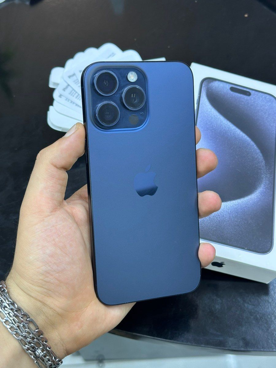 Apple iPhone 15 Pro Max Blue Titanium 256GB/8GB — Mallar, Bakı (4)