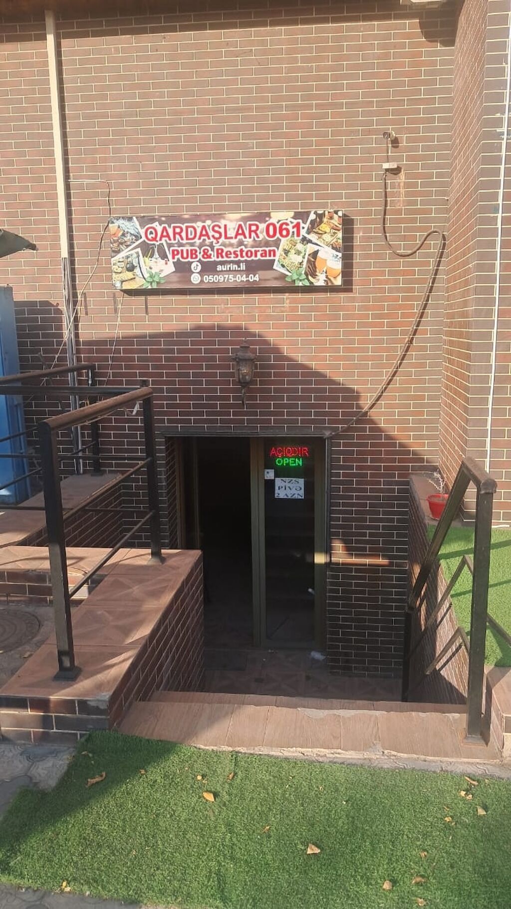 Qardaşlar 061 – Pub & Restoran üçün hazır obyekt - Yeraltı