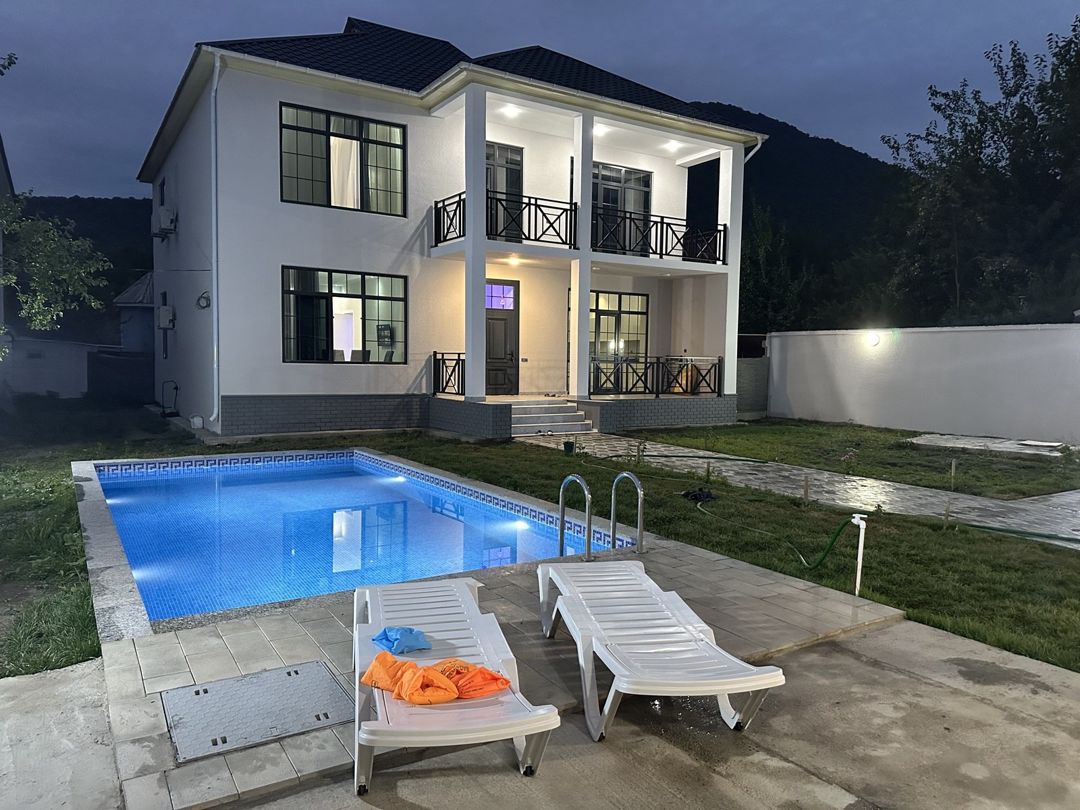 İcarəyə verilir 5 otaqlı həyət evi/bağ evi 350 m² — Ev, villa, Qəbələ (5)