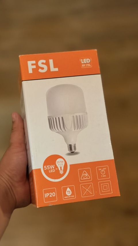FSL LED Lampası – 55W, E27, 4600 lm - Model: FSLT127 55W (LED by FSL) — Bakı