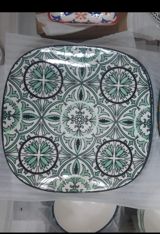 Boşqablar, 1 əd, rəng - Yaşıl, Keramika — ali