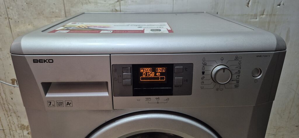 Paltaryuyan maşın Beko, 7 kq, İşlənmiş, Avtomat, Qurutma var, Ödənişli çatdırılma — Paltaryuyan maşınlar, Bakı (3)