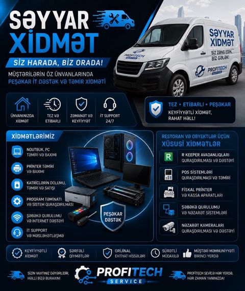 Səyyar Xidmət (İT Support) — Bakı
