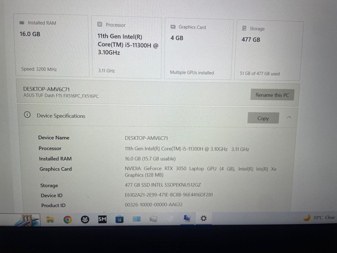 Asus Tuf Dash F15 — Elektronika, Bakı (3)