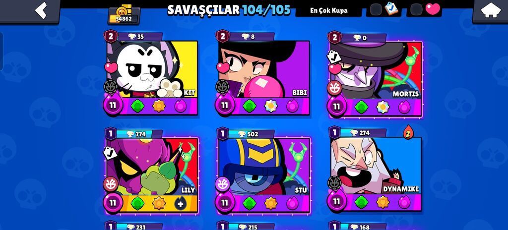 Brawl Stars hesabı 54min kupa 104 karekter 32 prestij ideal hesab Ay — Oyun dəstləri, Sumqayıt (2)