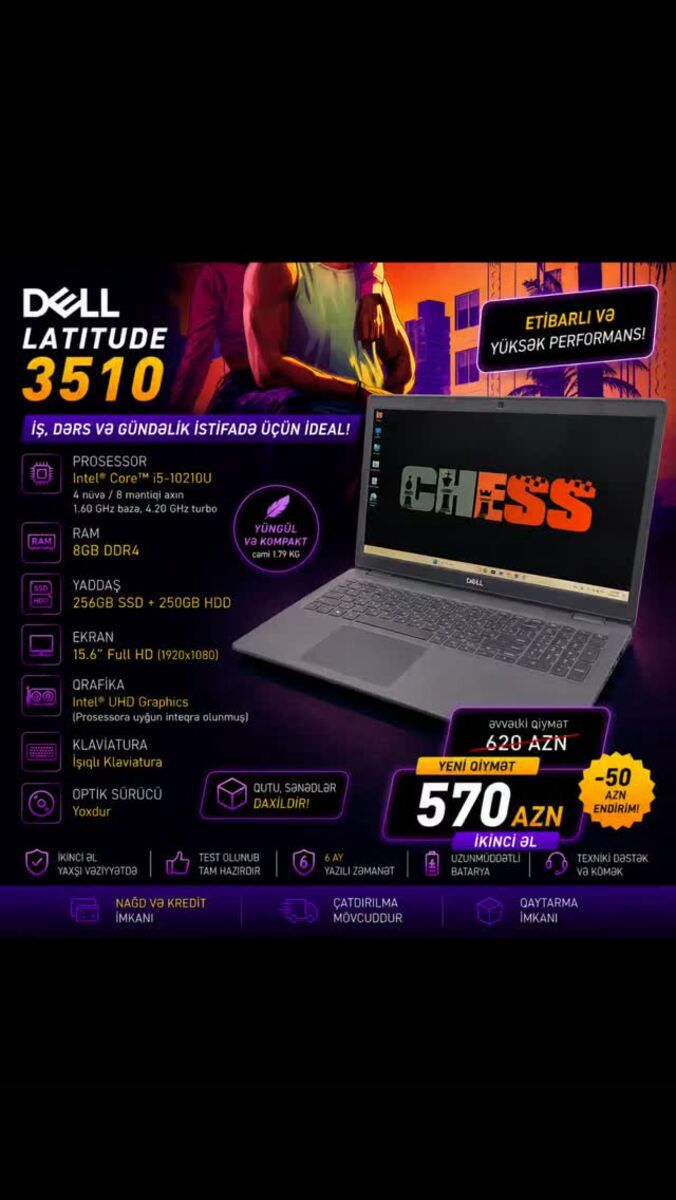 Dell Latitude 3510 — Elektronika, Bakı
