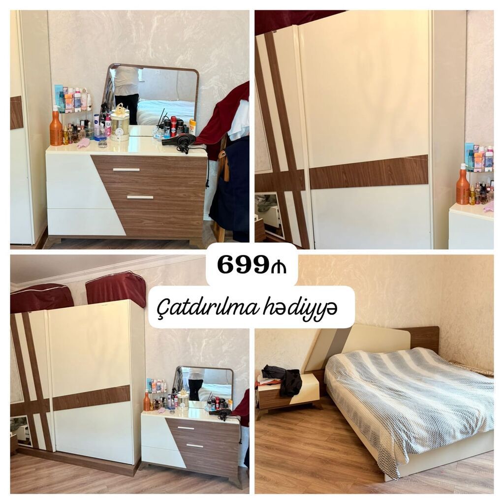 Saloğlu yataq dəsti satılır çatdırılma daxil 699₼. İdeal — Mebel, Bakı