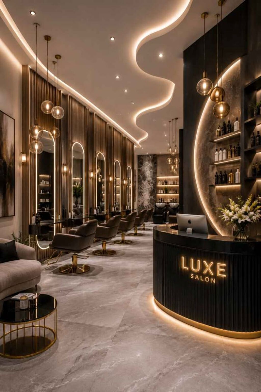 Interyer dizayn xidməti — salon, spa, gözəllik mərkəzi və butiklər — Təlim, kurslar, Bakı