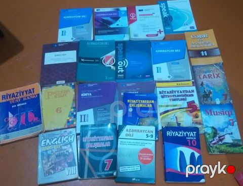 Bu kitablar satılır 2 ci əl unverstetə məktəbə hazırlaşan uşaqların