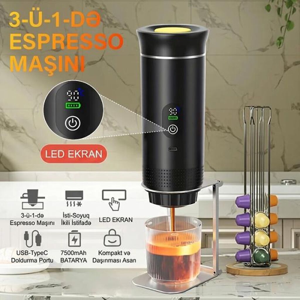 Qəhvə maşını Su qabı ilə, Yeni