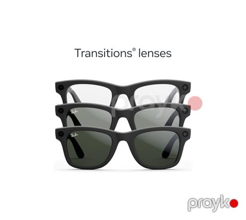 Ray-Ban Meta Gen 2 Wayfarer Shiny Black transition — Bakı