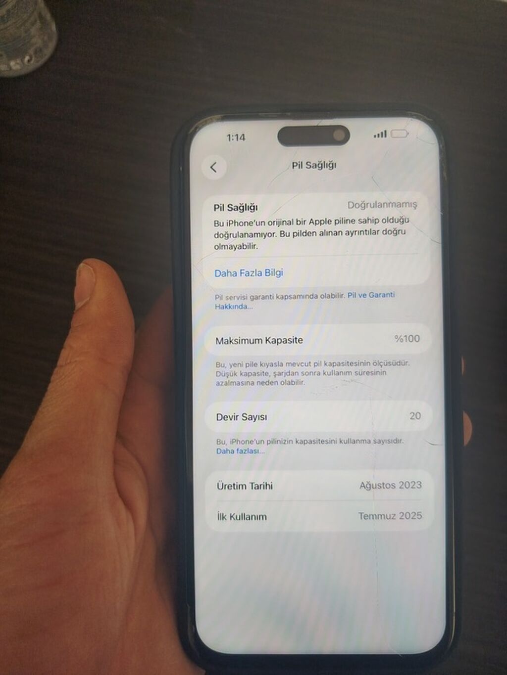 IPhone 15 Pro Max, 256 GB, Gümüşü, Simsiz şarj — Apple iPhone, Gəncə (6)