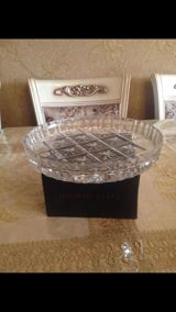 Şüşə/kristal desert və ya meyvə qabı - Material: qalın, şəffaf — Hesen