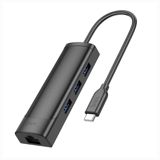 Hoco Hb42 Typec usb 30 hub  gigabit rj45 ethernet adapter 1000mbps — Компьютеры и ноутбуки