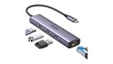 UGREEN CM475 4in1 USBC to 3USB30 HubRJ45 gigabit Ethernet Adapter — Компьютеры и ноутбуки