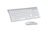 Simsiz Klaviatura Siçan Dəsti Boz Metal — Computers & Laptops