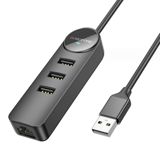 Borofone Dh6 usb 20 hub  gigabit rj45 ethernet adapter 100mbps — Компьютеры и ноутбуки