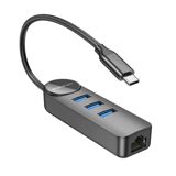 Borofone Dh6 Typec usb 30 hub  gigabit rj45 ethernet adapter 1000mbps — Компьютеры и ноутбуки